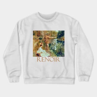 The Fisherman (1874) by Pierre-Auguste Renoir Crewneck Sweatshirt